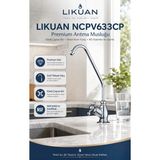 Watalina NCPV633CP Nsf Ansı 61 Sertifikalı Krom Ro Su Arıtma Musluğu Çapraz Kollu Premium Musluk - Gümüş