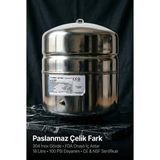 Watalina Pae S-1800 Tank Silver 4,8 Galon (18 Litre) Paslanmaz Çelik Ters Ozmoz Su Depolama Tankı