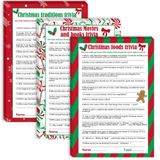 Watayo 62 Parça Noel Trivia Parti Oyun Kartları - Noel Festivali Tahmin Etkinliği Yetişkin Yıllık Şenlik Etkinlikleri Noel Parti Dekorasyonları