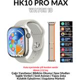 Watch 10 Series Hk 10 Pro Max Akıllı Saat Amoled Gsensor Yapay Zeka Destekli Kulaklık Eşleştirme Çağrı Yanıtlama Dil Çeviri Desteği Galeri Kitap Okuma Oyun Oynama Tüm Telefon Modelleriyle Uyumlu - Krem