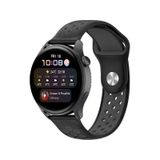 Watch 20mm Spor Delikli Kordon - Siyah-Füme