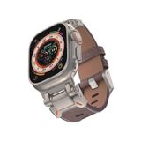 Watch 42Mm Uyumlu Krd-114 Metal Baslikli Suni Deri Kordon