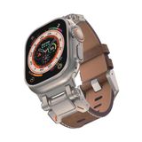 Watch 44Mm Uyumlu Krd-114 Metal Baslikli Suni Deri Kordon