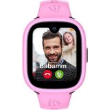 Watch 5 Plus Akıllı Çocuk Saati - Görüntülü Arama, Gps, Sos, Sağlık Takibi, Güvenli Alan Pembe
