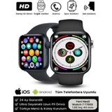 Watch 7 Series T700S Akıllı Saat Çift Tuş Aktif Arama Cevaplama Ios Androıd Uyumlu - 35 - 48 mm - Alaska Mavi
