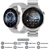 Watch Hx-4 Pro Harvox Akıllı Saat Apple iPhone ve Android Tüm Telefonlara Uyumlu - Gümüş
