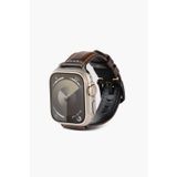 Watch Of Royal Apple %100 Hakiki Deri Saat Kordonu Crazy Kahve watch ultra 9 8 7 6 SE 5 49mm 45 mm 44 mm 42 mm