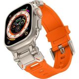 Watch Of Royal Apple Slikon Titanium Toka Saat Kayışı Turuncu watch ultra 9 8 7 6 SE 5 49mm 45 mm 44 mm 42 mm