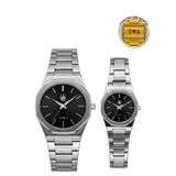 Watch Of Royal Çift Saati Dualis Silver Black Kol Saati