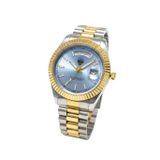 Watch Of Royal Moment Silver Gold Blue Kol Saati