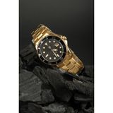 Watch of Royal Richard Gold Black Çelik Kol Saati - Altın