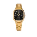 Watch Of Royal Valenza Kadın Classic Time Gold Black Kol Saati