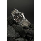 Watch of Royal Vortex Silver Black Çelik Kol Saati - Gümüş