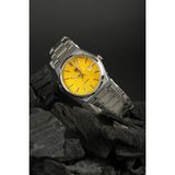 Watch of Royal Vortex Silver Yellow Çelik Kol Saati - Gümüş