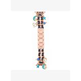 Watch Saat 49mm Rose Gold Galaksi Charm Tasarımlı Şık Gold Taşlı Kordon