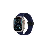 Watch Silikon Mıknatıslı Şık Sade Görünüm 38 40 41mm Uyumlu Saat Kordonu Sarı Lacivert