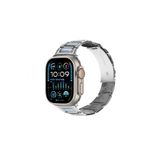 Watch Taşlı Metal Saat Kordonu 38 40 41mm Uyumlu Paslanmaz Çelik Gümüş Mavi