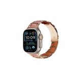 Watch Taşlı Metal Saat Kordonu 38 40 41mm Uyumlu Paslanmaz Çelik Pink Gold Pembe Altın
