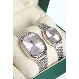 WATCHOFROYAL Çift Saati Classic Time Silver Metalik Kol Saati