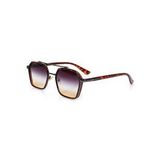WATCHOFROYAL RE0039 Royal Eyewear Metalik Leopar Kadın Güneş Gözlüğü