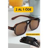 WATCHOFROYAL Royal Eyewear Re1009 Koyu Kahverengi Güneş Gözlüğü