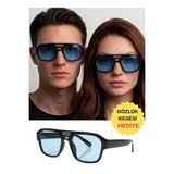 WATCHOFROYAL Royal Eyewear Re1988 Siyah MaviGüneş Gözlüğü