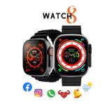 Watchw T800 Ultra Watch 8( 45mm 1.99inç Türkçe Tüm Telefonlara Uyumlu)(TURUNCU KORDON VAR)(DİJİTAL SAAT)