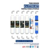 water global 6’lı Kapalı Kasa Filtre Seti | 100 Gpd Membran | Coconut Post Karbon | Mineralball (Üreticiden)