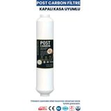 Water Global Su Arıtma Filtresi Post Karbon Coconut Kapalı Kasa Uyumlu Inline Son Kademe Tat Koku Giderici