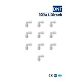 WATER GLOBAL SU ARITMA SİSTEMLERİ Su Arıtma Cihazı Quick L Dirsek 10 Adet 1/4'' Hızlı Bağlantı Filtre Hortum Aparatı
