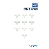 WATER GLOBAL SU ARITMA SİSTEMLERİ Su Arıtma Cihazı Quick T Dirsek 10 Adet 1/4'' Hızlı Bağlantı Filtre Hortum Aparatı