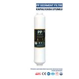 WATER GLOBAL SU ARITMA SİSTEMLERİ Su Arıtma Filtresi PP Sediment 5 Mikron Kapalı Kasa Uyumlu 12'' Inline Kum Çamur Pas Tortu Tutucu