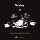 Water: High-Contrast Baby Book | English + Mandarin Chinese, with Hakka + Taiwanese | Part of the Under the Sky Set
