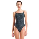 Water Prints Swimsuit Kadın Siyah Yüzücü Mayo 009398506