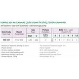 Water WS-334 Otomatik Siviçli Paslanmaz Dalgıç Pompa