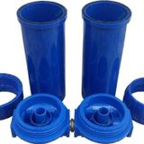 Watergold Daire Sayaç Girişi Su Arıtma Cihazı Filtre Kabı Boş Ikili 3/4 Inç