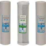 WaterGold Su Arıtma 5 ve 1 Micron Tortu ve Blok Aktif Karbon Filtre