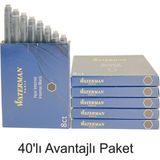 Waterman Dolma Kalem Kartuşu Mürekkebi Siyah 40’lı Paket (S0110850) - 40 Adet