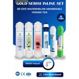 Watermelon Kapalı Kasa Su Arıtma Cihazı Filtresi 6 Aşamalı Inline Filtre Seti (Nsf Watermelon Membran)