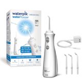 Waterpik Akülü İnci Şarj Edilebilir Taşınabilir Su Pensesinde Dişler, Diş etleri, Diş Teli Bakımı ve Seyahat için 4 Diş İpucu ile, ADA Kabul Edilir, Şarj Cihazı Değişebilir, WF-13 Beyaz
