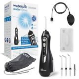 Waterpik Kablosuz Ağız Duşu, Kablosuz Ağız Duşu, 4 x Başlık, Basınç Aralığı Ayarlanabilir (3,1 ila 5,2 bar) 3 Basınç Ayarı, İndüksiyon Şarj Sistemi, Siyah