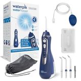 Waterpik Kablosuz Ağız Duşu, Kablosuz Kablosuz, 4 x Başlık, Basınç Aralığı Ayarlanabilir (3,1 ila 5,2 bar) 3 Basınç Ayarı, İndüksiyon Şarj Sistemi, Mavi