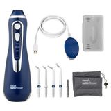 Waterpik WP-563EU Lacivert Şarjlı Elektrikli Diş Fırçası 4 Uç ile Ağız Duşu Özelliği Sunuyor