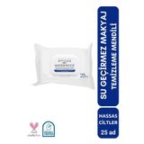 Waterproof Makyaj Temizleme Mendili Hassas Ciltler 25 adet