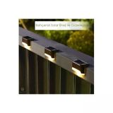Waterproof Solar Merdiven Lambası 4 Adet - Bahçe, Balkon, Teras Aydınlatma Seti
