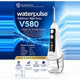 Waterpulse Kablosuz Pro V580 Water Flosser 320ML Taşınabilir Diş/protez Bakım ve Ağız Duşu - 010 - Beyaz