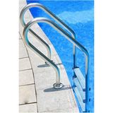 WATERSHUT 2 BASAMAK MİXTA MODEL HAVUZ MERDİVENİ (FULL PAKET) - 2 Basamaklı