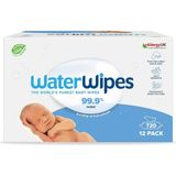 Waterwipes Yeni Doğan Hassas Ciltler Için 720 Yaprak Bebek Islak Mendili (12 x 60 Adet), Bitki Taba
