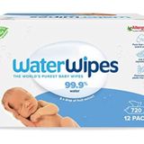 WaterWipes Yeni Doğan & Hassas Ciltler için 720 Yaprak Bebek Islak Mendili (12 x 60 Adet), Bitki Tabanlı