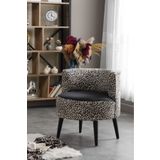WATERYBROOK Sydney Berjer Puf İkili Set - Tekli Koltuk - Berjer - Ofis, Balkon, Kafe, Bahçe, Salon Mobilyası